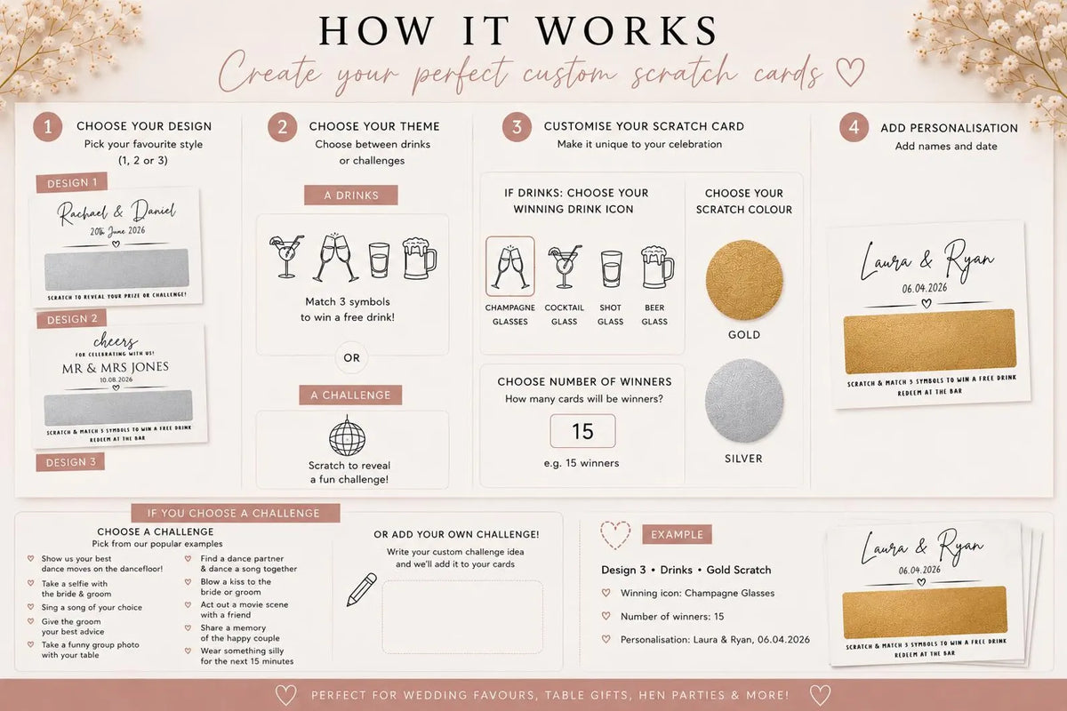 Wedding Scratch Cards