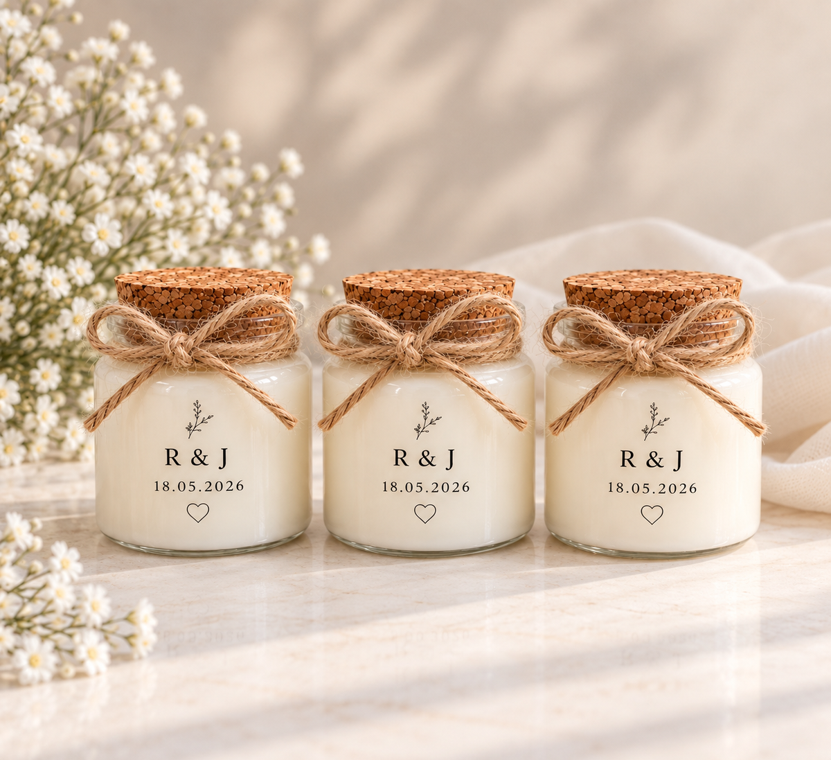 Wedding Favour Candles