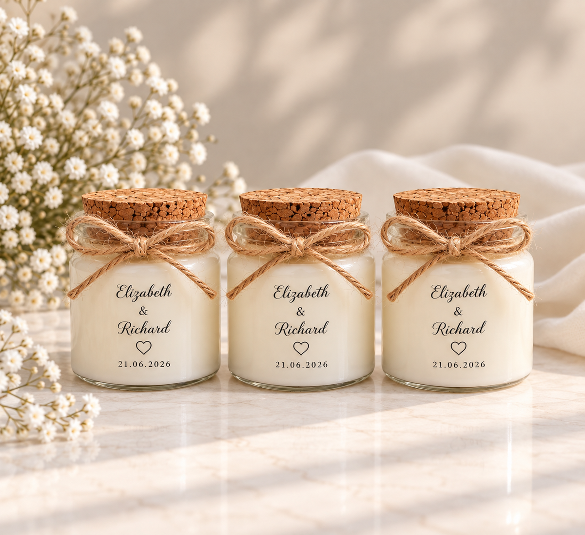 Wedding Favour Candles