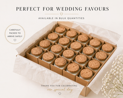 Wedding Favours Personalised Candles