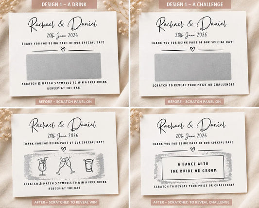 Wedding Scratch Cards