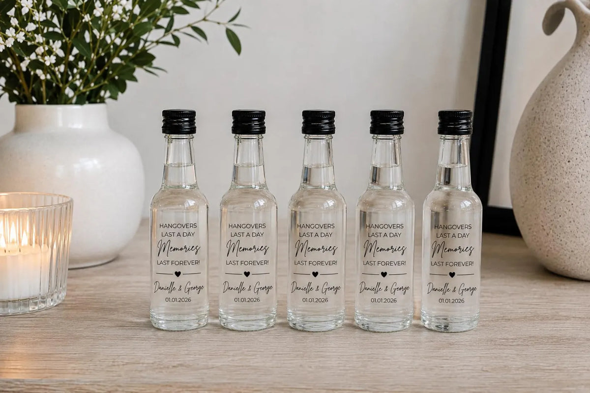 Shot Bottles (Glass or Plastic)